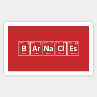 Barnacles (B-Ar-Na-Cl-Es) Periodic Elements Spelling Sticker